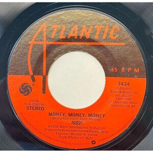 ABBA Money Money Money / Crazy World 45 Pop Disco 1976 Atlantic 3434